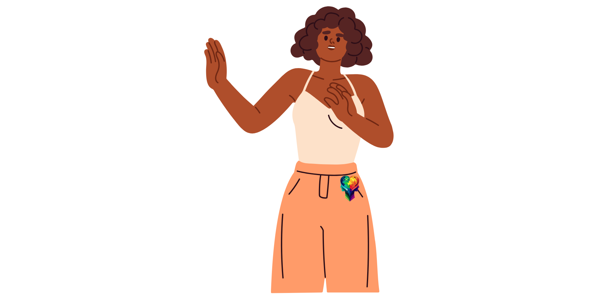 A cartoon black woman sharing Top Strategies on How to Reduce Anxiety in Autistic Adults