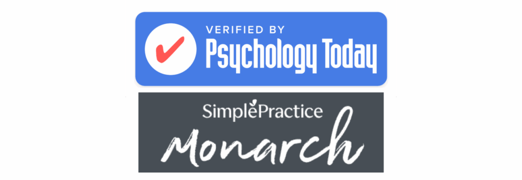 Psychology Today & Simple Practice Monarch Logo